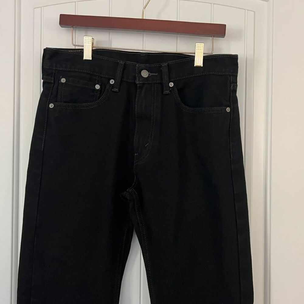 Levi’s 505 Regular Fit Black Jeans Mens W32 L32 Excellent Condition